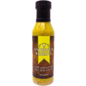 Chicago Style Hot Dog Sauce Condiment Anderson Reserve